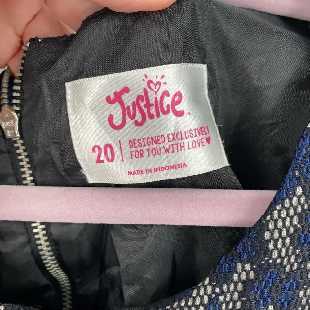 Justice Girls’ Sleeveless A Line Dress size 20
